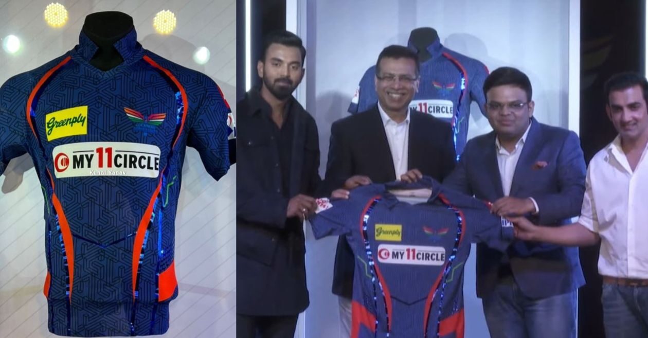 Here's the Lucknow Super Giants jersey for IPL 2022