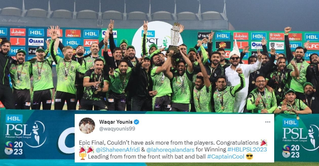 PSL 2023 Twitter reactions Lahore Qalandars beat Multan Sultans in a thriller to bag 2nd consecutive title Cricket Times