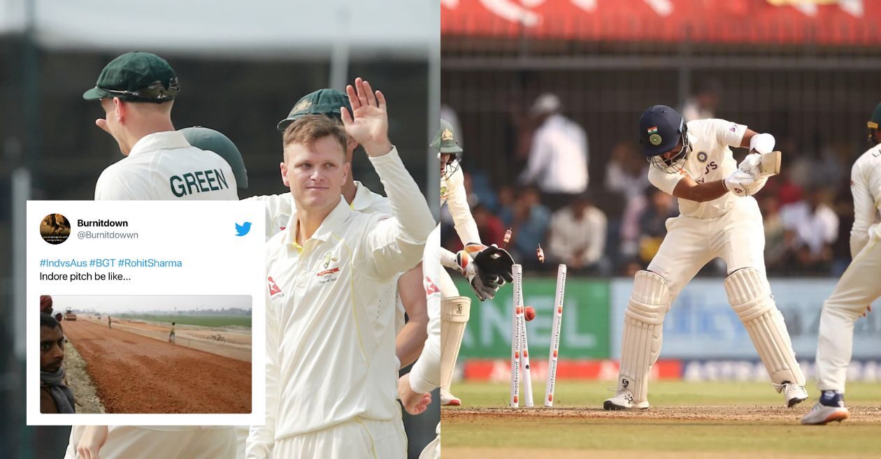 IND vs AUS, 3rd Test: Matthew Kuhnemann takes fifer to bowl out India; Twitter lambasts the Indore pitch
