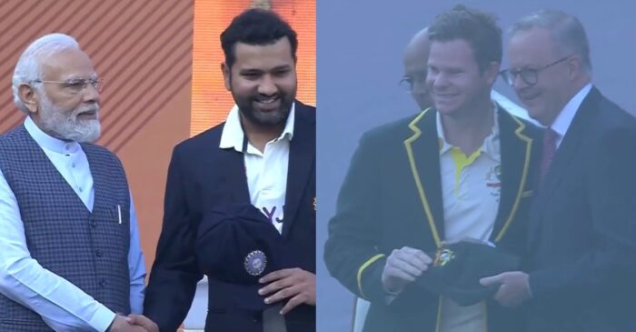 Watch: PM Modi presents special cap to Rohit Sharma, wins hearts with a gesture for Steve Smith, Australia PM