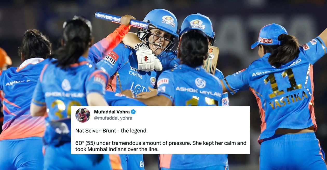 Twitter reactions: Nat Sciver steers Mumbai Indians to maiden WPL title with thrilling win over Delhi Capitals – NewsEverything Cricket