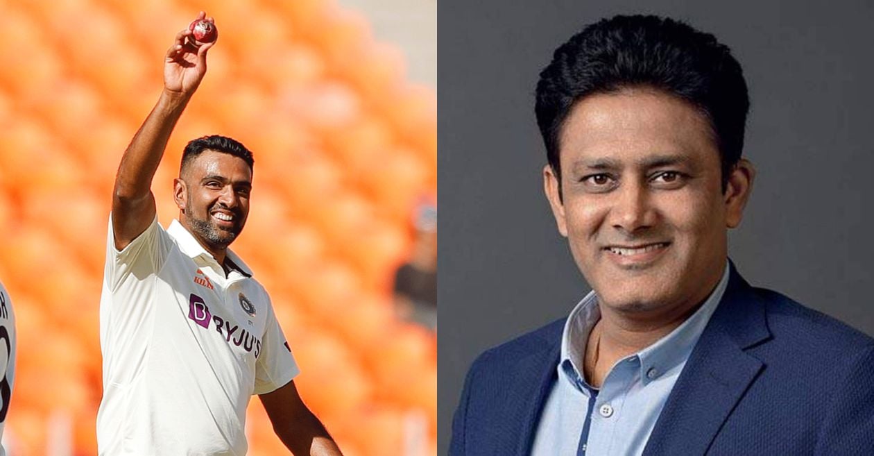 Ravichandran Ashwin and Anil Kumble