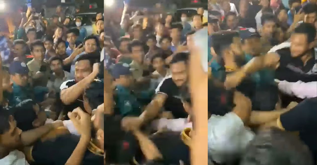 WATCH: Bangladesh star Shakib Al Hasan loses his cool; beats a fan at a promotional event