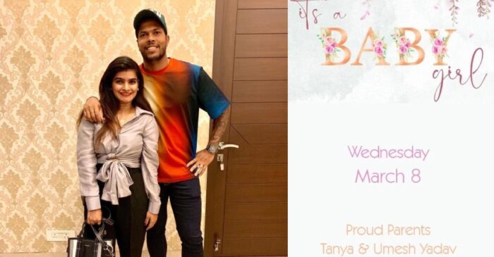 India pacer Umesh Yadav and his wife Tanya blessed with a baby girl