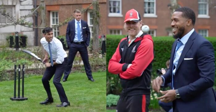 WATCH: UK PM Rishi Sunak faces Sam Curran and Chris Jordan’s bowling at 10 Downing Street