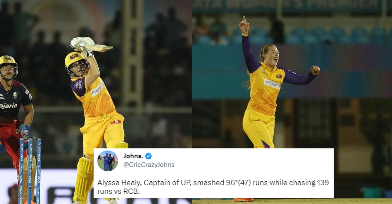 WPL 2023 [Twitter reactions]: Alyssa Healy, Sophie Ecclestone shine in Warriorz’ dominating win over Bangalore