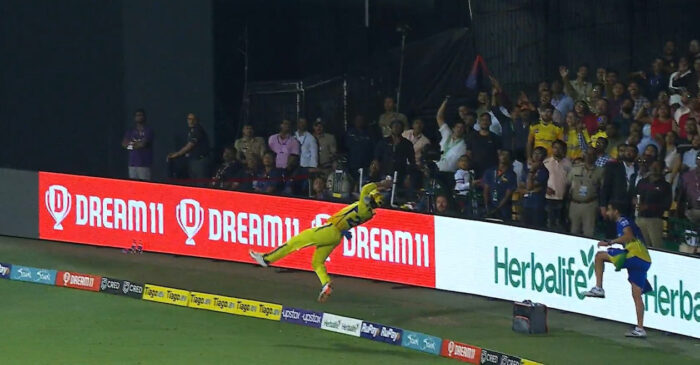 IPL 2023: VIDEO – Ajinkya Rahane’s acrobatic fielding effort wows fans in RCB vs CSK clash