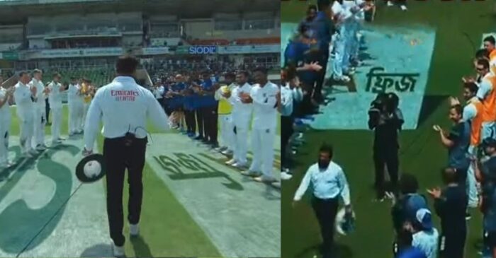 WATCH: Umpire Aleem Dar gets Guard of Honour after Bangladesh’s win over Ireland in the Dhaka Test