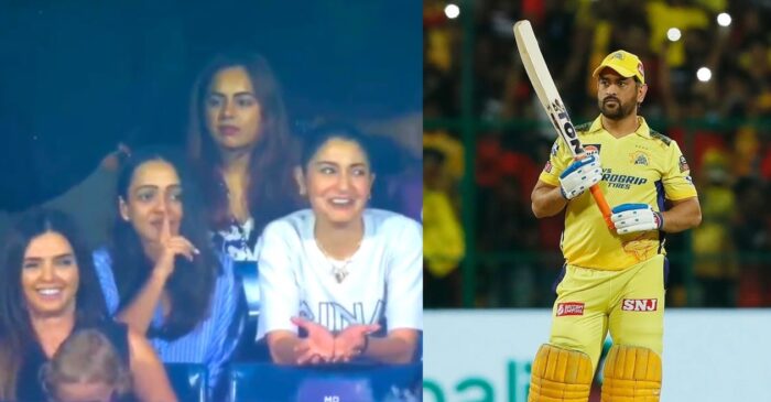 IPL 2023: Anushka Sharma’s reaction on watching MS Dhoni bat goes viral