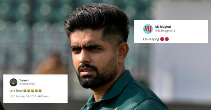 ‘He is lying’: Twitter erupts after Babar Azam says he never played for personal achievements