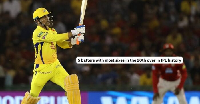 5 batters with most sixes in the 20th over in IPL history