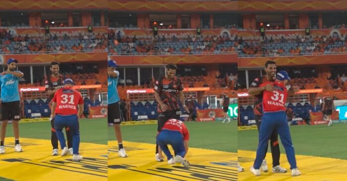IPL 2023 [WATCH]: When David Warner touched Bhuvneshwar Kumar’s feet in Hyderabad