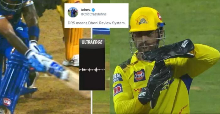 IPL 2023: Fans react as MS Dhoni again shows why DRS is called ‘Dhoni Review System’