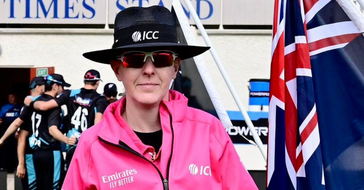 Kim Cotton becomes the first female umpire to officiate in men’s T20I