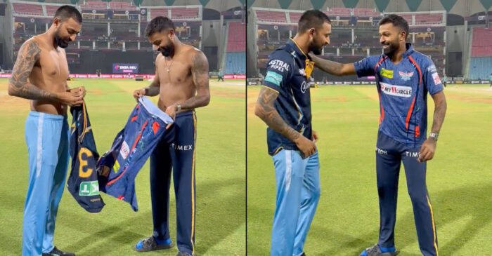 IPL 2023 [WATCH]: Pandya brothers exchange jerseys after LSG vs GT clash