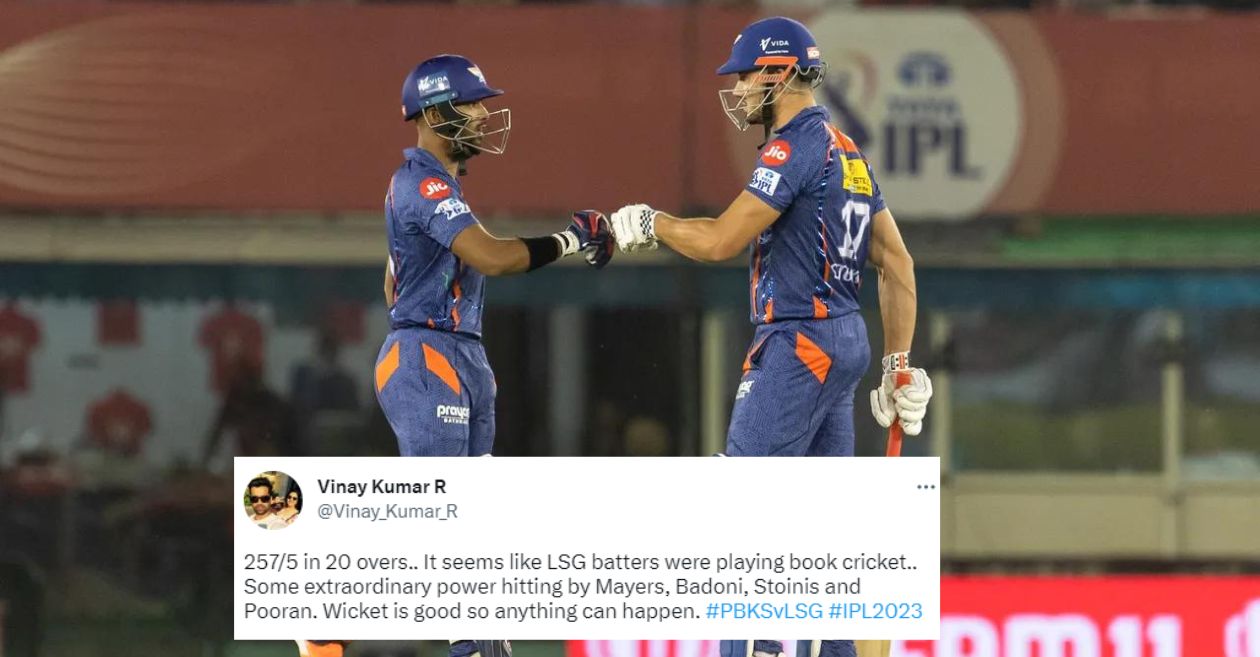 Twitter erupts as LSG demolish PBKS to post second biggest total in IPL history