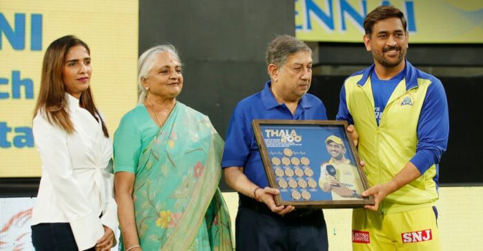 IPL 2023 [WATCH]: MS Dhoni facilitated for leading Chennai Super Kings for the 200th time