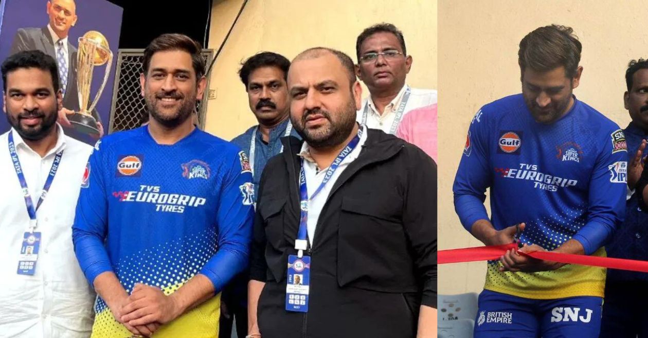 IPL 2023 [WATCH]: MS Dhoni inaugurates 2011 World Cup victory memorial at Wankhede ahead of MI vs CSK clash