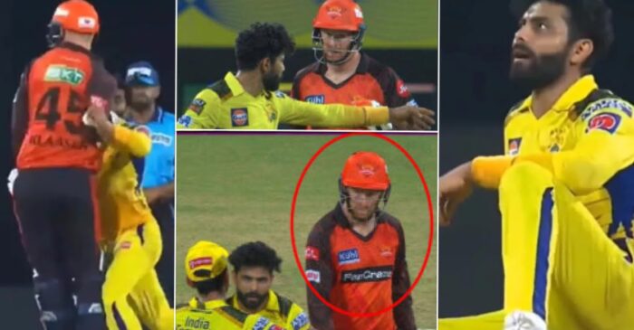 IPL 2023: Ravindra Jadeja fumes at Heinrich Klaasen after the dropped catch; MS Dhoni cools him down