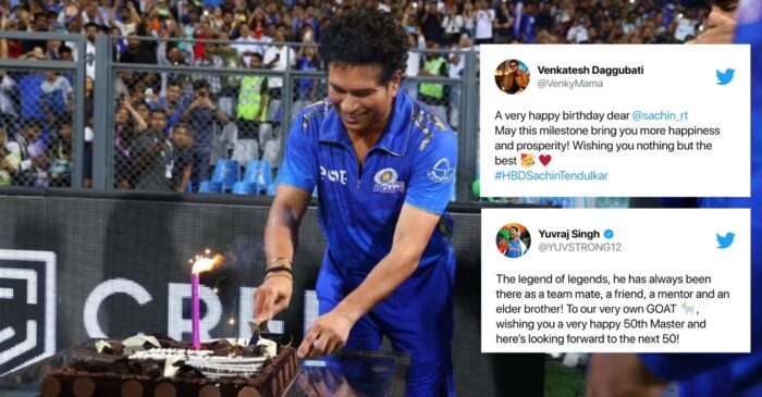 From actors to athletes: Wishes galore for Master Blaster Sachin Tendulkar as he turns 50