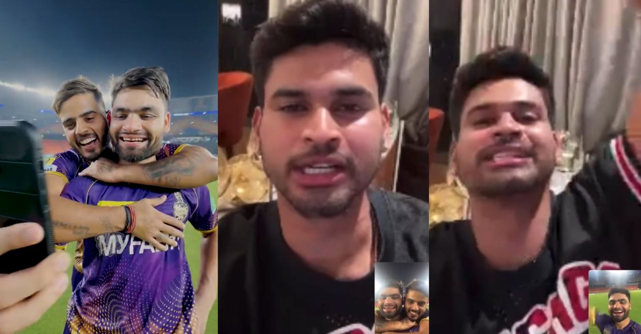 IPL 2023 [WATCH]: Shreyas Iyer video calls Rinku Singh after the latter’s miraculous knock against Gujarat Titans