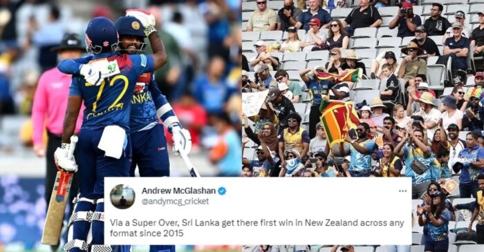 Twitter erupts as Sri Lanka seal thrilling Super Over win over New Zealand in the Auckland T20I