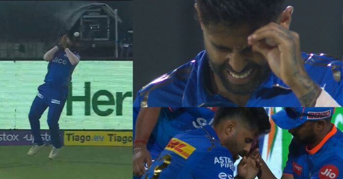 WATCH: Suryakumar Yadav injures himself while taking a catch of Axar Patel in DC vs MI clash – IPL 2023