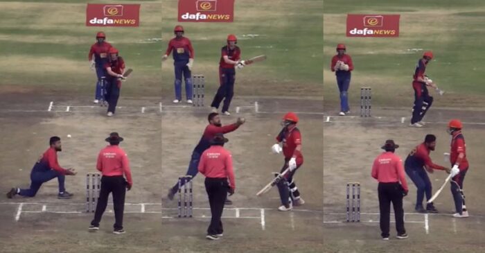 WATCH: UAE bowler’s hilarious act after a fumbling catch goes viral – ICC Cricket World Cup Qualifier Playoff 2023
