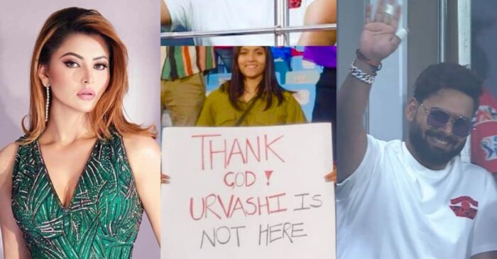 IPL 2023: Urvashi Rautela responds to the placard girl that went viral after Rishabh Pant’s appearance at DC match