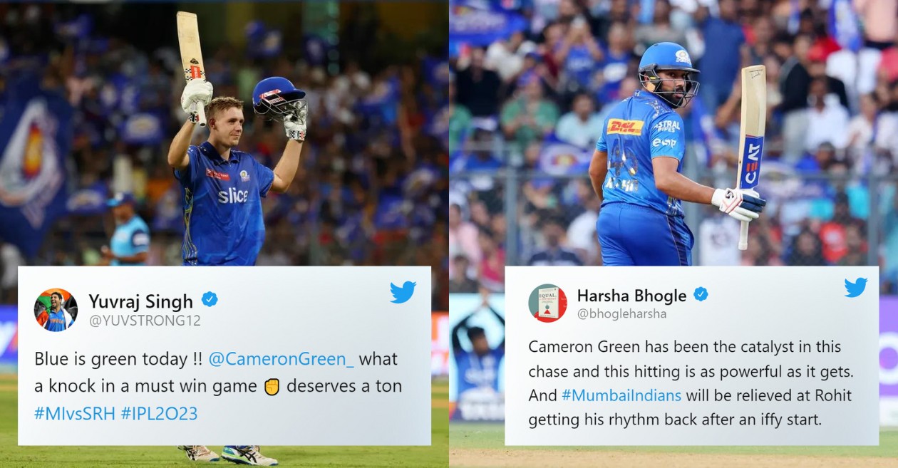 IPL 2023 [Twitter reactions]: Cameron Green’s scintillating ton and Rohit Sharma’s fifty steers MI to a dominating win over SRH