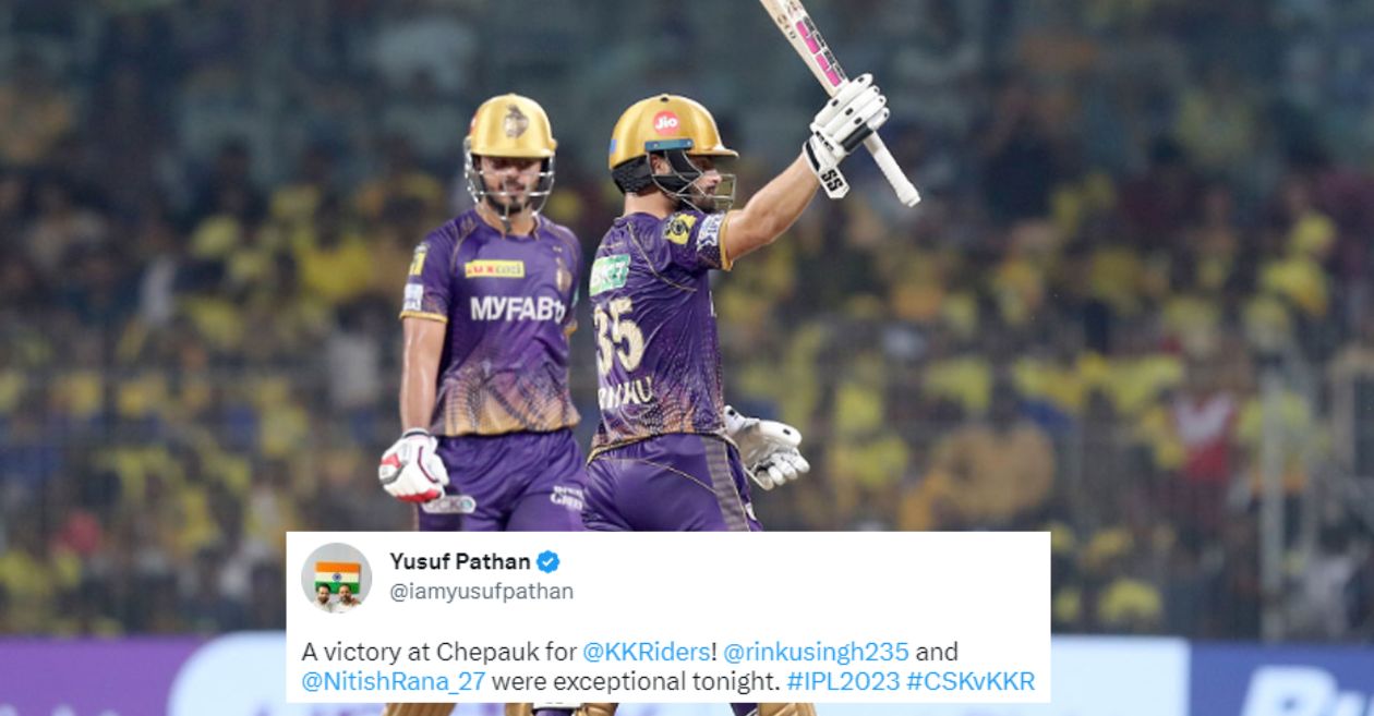 Twitter reactions: Nitish Rana, Rinku Singh keep KKR alive with crucial win over CSK in IPL 2023