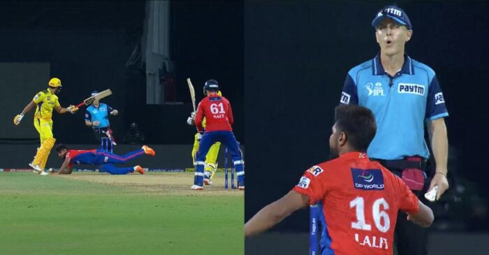 IPL 2023 [WATCH]: Lalit Yadav’s sensational caught and bowled during CSK vs DC clash leaves umpire in awe