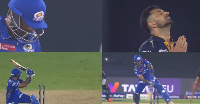 IPL 2023 [WATCH]: Mohit Sharma puts the break on the onslaught of MI star batter Suryakumar Yadav