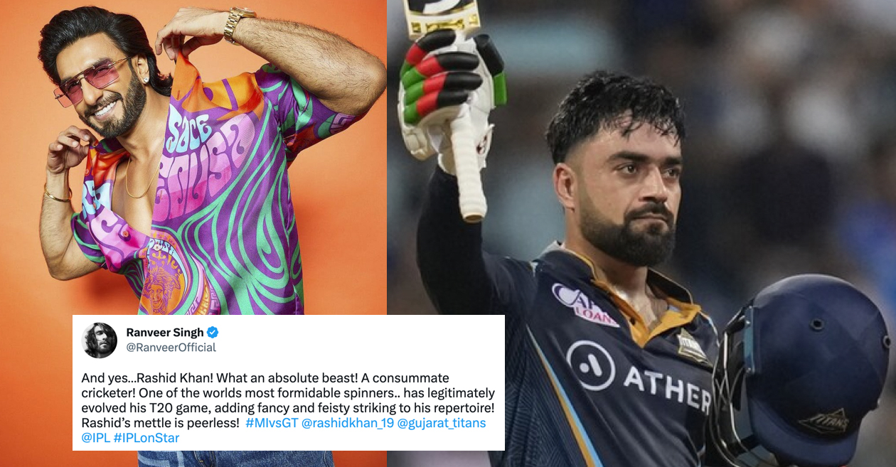 Read more about the article IPL 2023: Ranveer Singh, Suresh Raina and others hail Rashid Khan for his all-round show against Mumbai Indians