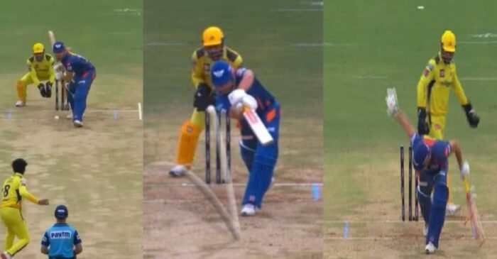 IPL 2023 [WATCH]: Ravindra Jadeja bowls a peach of a delivery to clean up Marcus Stoinis in LSG-CSK clash