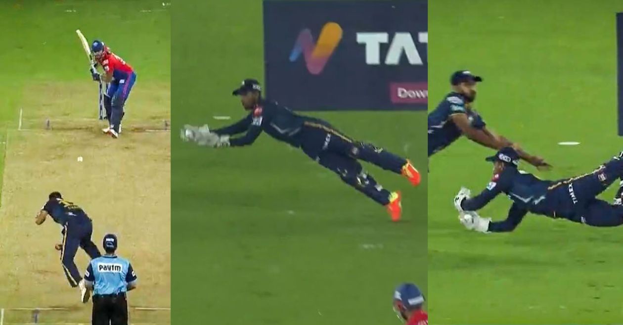 IPL 2023 [WATCH]: Wriddhiman Saha plucks a blinder to dismiss Manish Pandey during Mohammed Shami’s magical spell