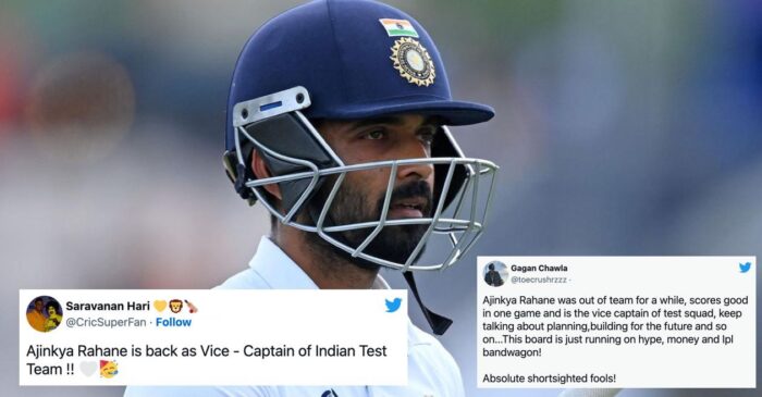Netizens react as BCCI reappoint Ajinkya Rahane as India Test vice-captain for the West Indies tour