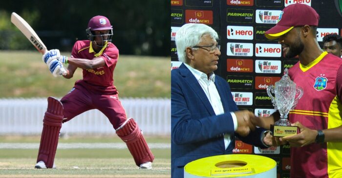 Alick Athanaze’s joint-fastest fifty on ODI debut helps West Indies clean sweep UAE