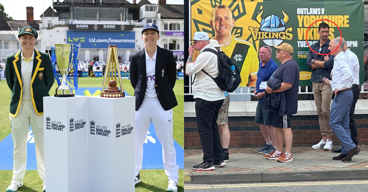Women’s Ashes 2023: Mitchell Starc stands in a queue outside the stadium to watch Alyssa Healy captain Australia