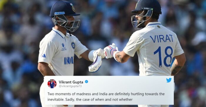 WTC 2023 Final [Twitter reactions]: Virat Kohli, Ajinkya Rahane keep India alive in massive task against Australia