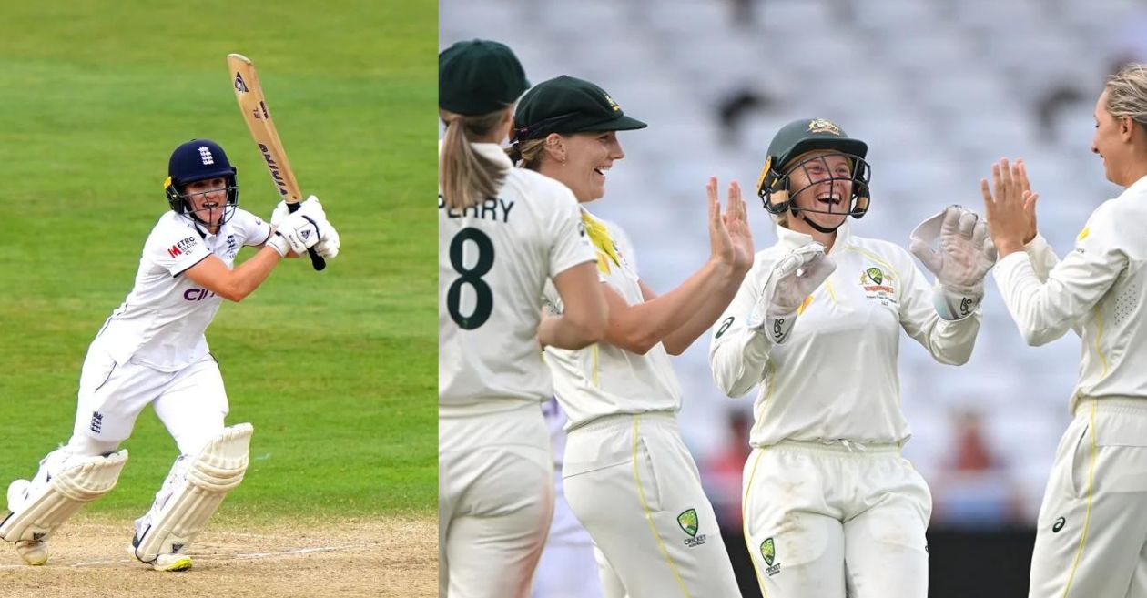 Women’s Ashes 2023: England lose four after Australia set 268-run target to win one-off Test