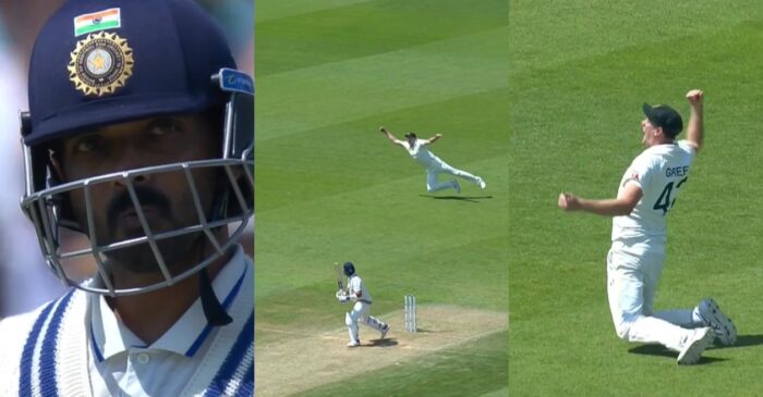 WATCH: Cameron Green takes a one-handed stunner to dismiss Ajinkya Rahane on Day 3 of WTC Final 2023