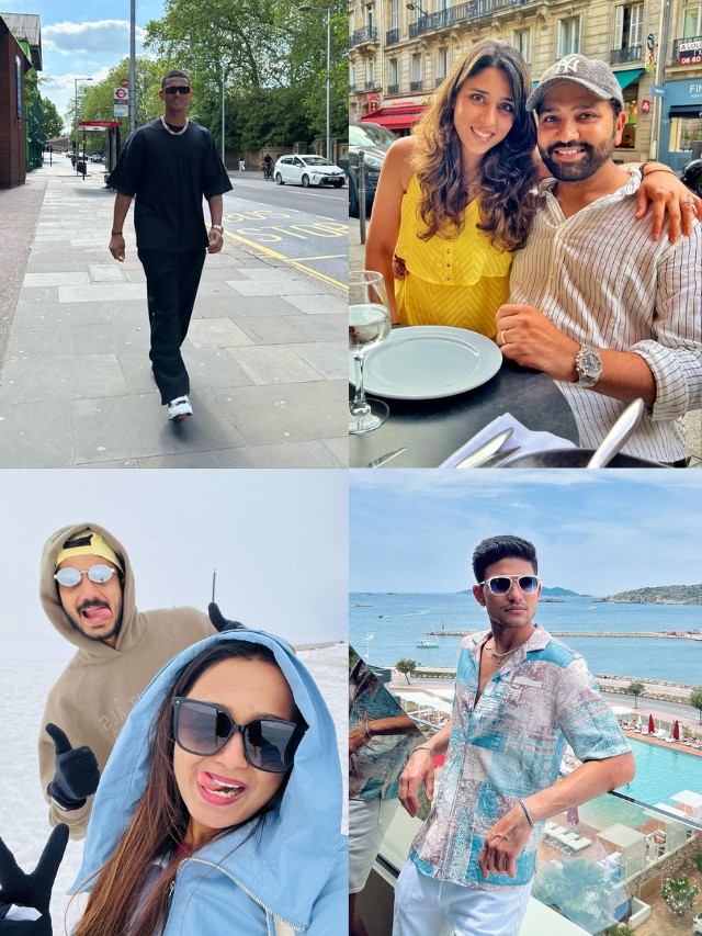 Indian cricketers who are vacationing in Europe ahead of West Indies tour