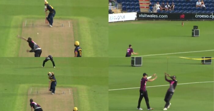 WATCH: Kasey Aldridge’s one-handed stunner on T20 Blast debut leaves crowd awestruck