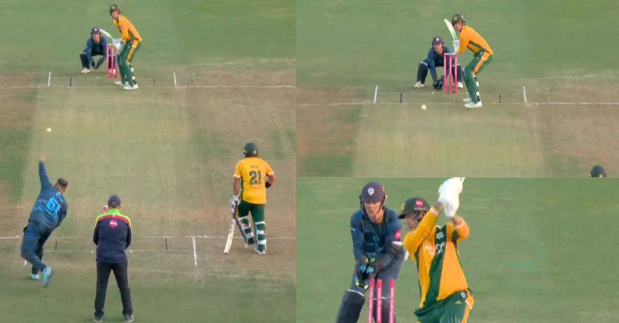 WATCH Alex Hales bamboozled by Mark Watts unusual bowling at T20 Blast 2023 Cricket Times