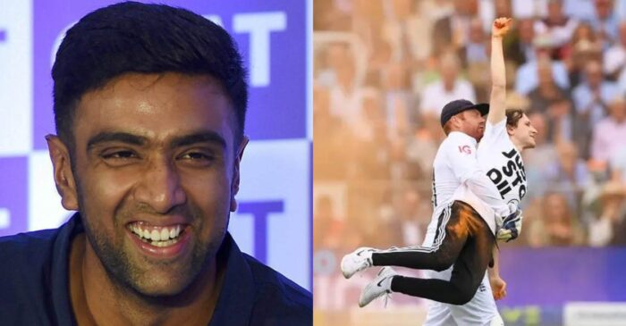 ‘Heavy lifting already’: Ravichandran Ashwin reacts hilariously to Jonny Bairstow carrying a protestor off the field – Ashes 2023