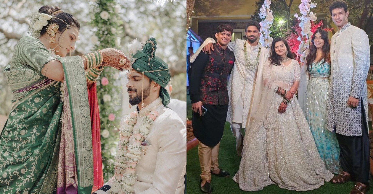 Ruturaj Gaikwad and Utkarsha Pawar's wedding ceremony