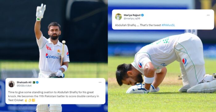 Twitter reactions: Fans left spellbound after Abdullah Shafique slams his maiden double ton – SL vs PAK, 2023