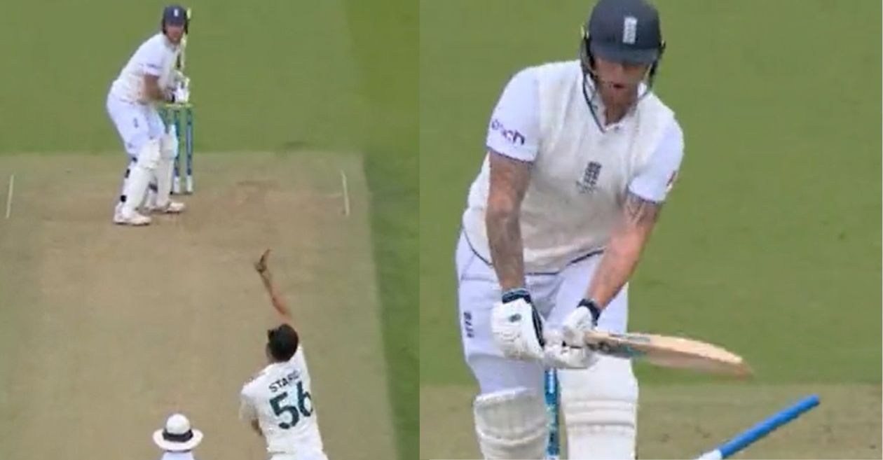 Ashes 2023 [WATCH]: Mitchell Starc dismantles Ben Stokes’ off-stump with a mesmerizing delivery at the Oval