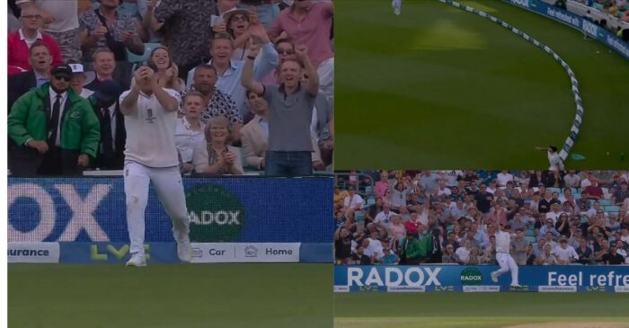 Ashes 2023 [WATCH]: Ben Stokes pulls off a marvellous catch to dismiss Pat Cummins on Day 2 of the Oval Test